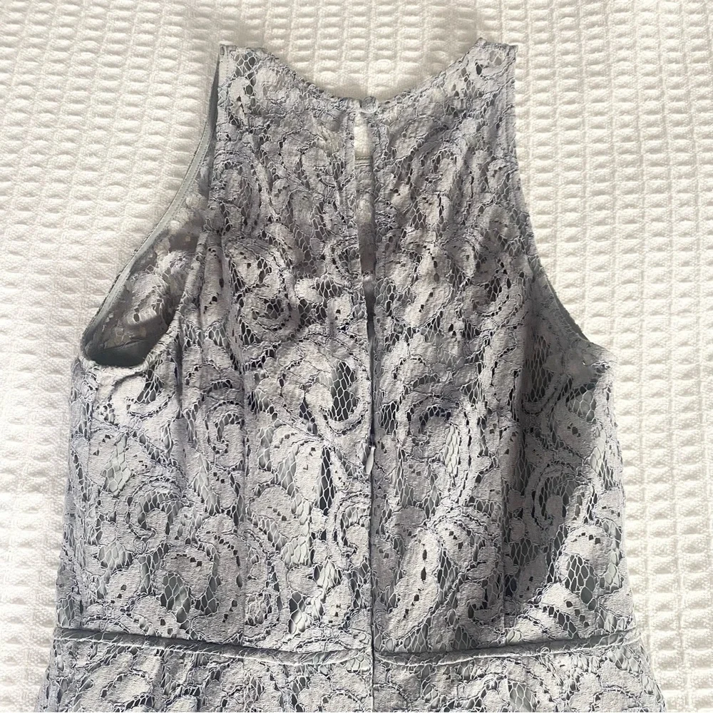 J. Crew Pamela dress Leavers lace grey size 4